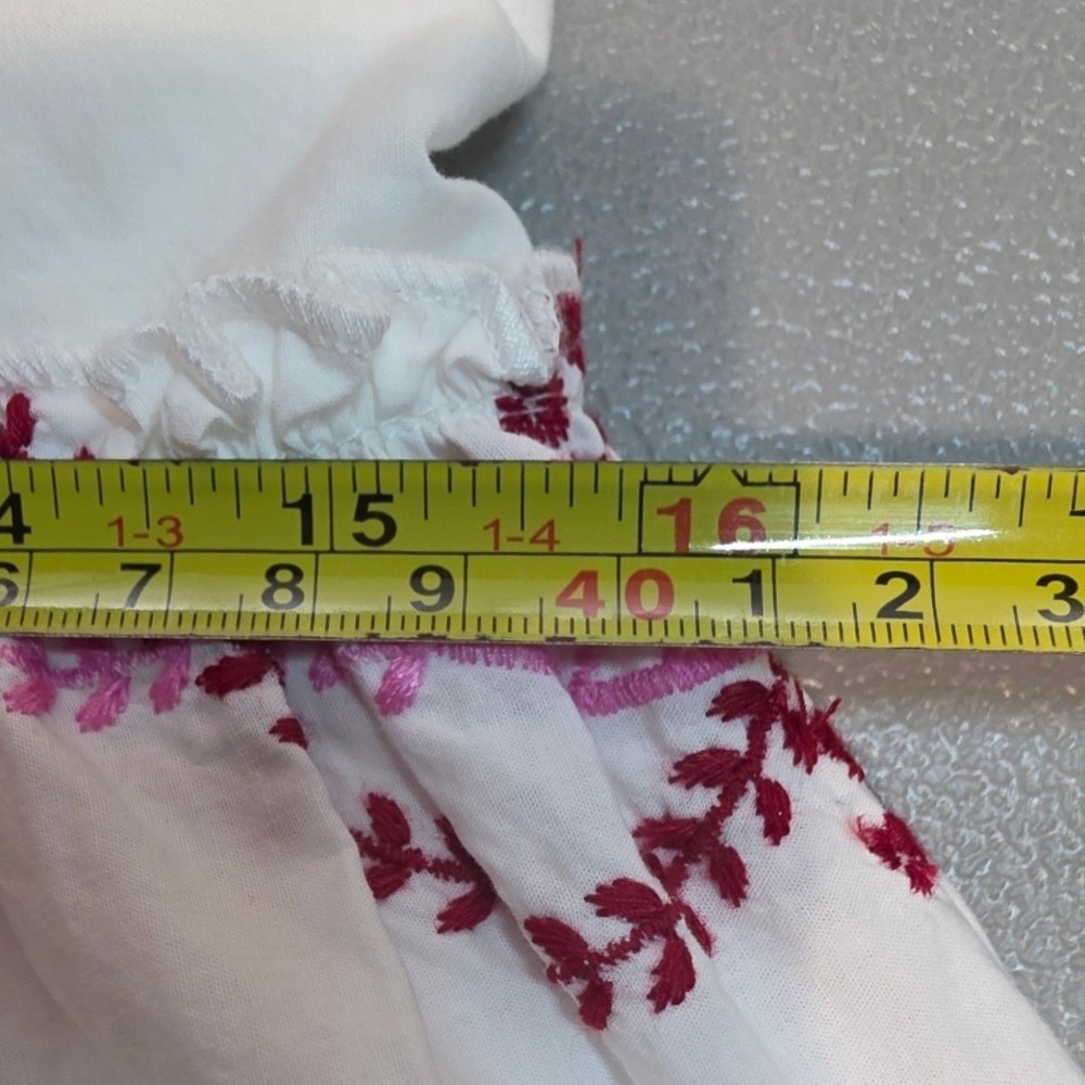 Anthropologie M Embroidered Sleeveless Babydoll Mini Dress NWT Small Flaw - Picture 10 of 16